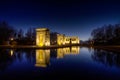 Reflections at sunset in Temple of Debod