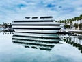 Sir Winston luxury dining yacht Long Beach Harbor California Royalty Free Stock Photo