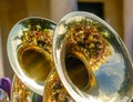 Reflections in the Tubas of Corful Philarmonic Orchestras during the famous Easter Litany Processions