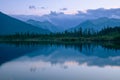 Reflections at Vermillion Lakes, Canadian Rockies Royalty Free Stock Photo