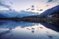 Reflections at Vermillion Lakes, Canadian Rockies Royalty Free Stock Photo