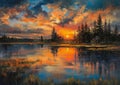Reflections of a Vibrant Sunset: Exploring a Deep, Wet World of