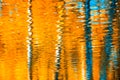 Reflections in the water, abstract autumn background Royalty Free Stock Photo