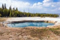 Reflections in the Water of Abyss Pool Geyser