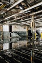 Reflections - Abandoned Acme Factory - Cleveland, Ohio Royalty Free Stock Photo