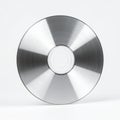 Reflective Blank CD Disc on a White Background Royalty Free Stock Photo