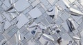 Reflective Crinkled Silver and Glitter Grid Royalty Free Stock Photo