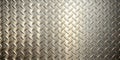 Reflective diamond plate metal surface texture industrial background image. Generative AI Royalty Free Stock Photo