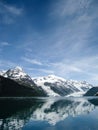 Reflective glaciers of Prince William Sound in Alaska