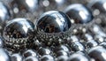 Reflective Metallic Spheres Abstract Background Royalty Free Stock Photo