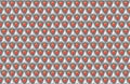Reflective orange spheres on an array of white cubes (seamless)
