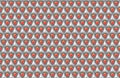 Reflective orange spheres on an array of white cubes (seamless)