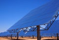 Reflective panels in a solar thermal power plant Royalty Free Stock Photo