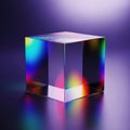 Reflective prism cube Royalty Free Stock Photo