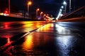 reflective road surface a close up of a modern road surface trea Royalty Free Stock Photo
