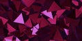Reflective triangle cube Abstract background 3d illustration