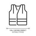 Reflective vest pixel perfect linear icon