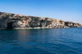 Reflective water of mediterranean sea