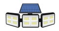 Reflector light with solar panel