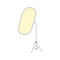 Reflector for photography icon, cartoon style Royalty Free Stock Photo