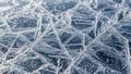 Reflects off the ice creating small sparkling highlights across the Royalty Free Stock Photo
