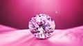 reflects pink background diamond