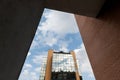 Reflex modern building in Italy Royalty Free Stock Photo