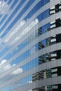 Reflex of sky on high-rise building