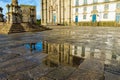 Reflexion of the Romanesque Cathedral of Porto, Portugal