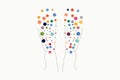 Reflexology Foot Map vector flat minimalistic isolated vector style illustration Royalty Free Stock Photo