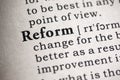 Definition of the word reform