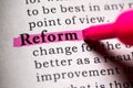 Definition of the word reform