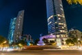 Diana Cazadora - Mexico City, Reforma Avenue, Nigh Scene Royalty Free Stock Photo