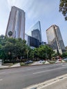 Reforma avenue in downtown Mexico City Royalty Free Stock Photo