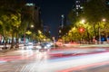 Mexico City, Reforma Avenue, Nigh Scene Royalty Free Stock Photo