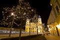 Reformed Great Church of Debrecen at christmastime