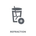 Refraction icon from Science collection.