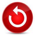 Refresh arrow icon elegant red round button Royalty Free Stock Photo