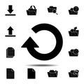 refresh, arrow icon. Simple glyph vector element of web, minimalistic icons set for UI and UX, website or mobile application Royalty Free Stock Photo