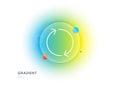 Refresh arrow line icon. Rotation Arrowhead. Gradient blur button. Vector Royalty Free Stock Photo