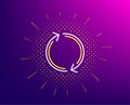 Refresh arrow line icon. Rotation Arrowhead. Vector Royalty Free Stock Photo