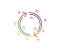 Refresh arrow line icon. Rotation Arrowhead. Vector Royalty Free Stock Photo