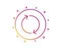 Refresh arrow line icon. Rotation Arrowhead. Vector Royalty Free Stock Photo