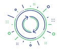 Refresh arrow line icon. Rotation Arrowhead. Vector Royalty Free Stock Photo