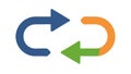 Refresh Arrows Loop Vector Icon Illustration, vector design Generative AI Royalty Free Stock Photo