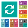 Refresh arrows square flat multi colored icons