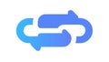 Refresh Arrows Sync Exchange Loop Cycle Vector Illustration, vector design Generative AI Royalty Free Stock Photo