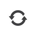 Refresh arrows vector icon