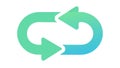 Refresh Arrows Vector Icon for Sync and Update, vector design Generative AI Royalty Free Stock Photo