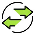Refresh backup icon vector flat Royalty Free Stock Photo